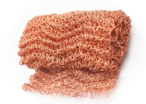 Wholesale High Strength Copper Knitted Wire Mesh 0.3m-1.2m Wide Alkali Resistance from china suppliers