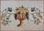 Colourful Flower Vase Mosaic Art Patterns Mosaic Tiles For Kitchen Splashback