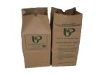 Double Thickened Sewn Open Mouth Multiwall Paper Bags Yard Trash Leaf Packing