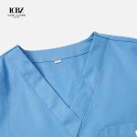 Customized Color 3x Lilac Hospital Scrubs for Doctors and Nurses in Fashionable