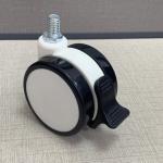 3/4/5Inch TPR Plastic Mute Wheel Twin Hospital Castors Medical Casters