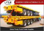 40 Foot Flatbed Container Trailer High Bed Platform 45 Tons Load Capacity