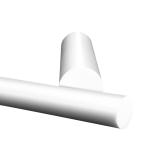 100% Virgin White Plastic PTFE Rod 10mm Extruded Rod Graphite Filled Ptfe Rod