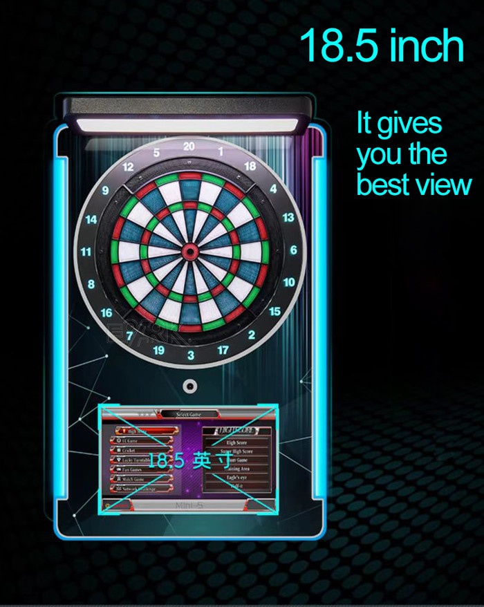60W 50HZ Mini Darts Sports Game Machine For Entertainment