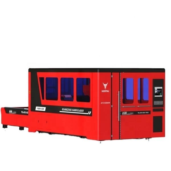 Enclosed Fiber Laser Cutting Machine 2000w 3000w 6000w CS SS Laser Cutting