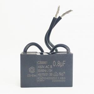 Wholesale CBB61 450V 0.8mfd Air Conditioner Fan Capacitor With 100 Line Length from china suppliers
