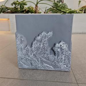 Wholesale Minimalist Blue Fiber Clay Planter Waterproof For Yard Decorating from china suppliers