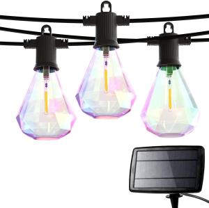 Wholesale IP65 Hanging Bulb Lights Outdoor 27FT Waterproof Diamond Shaped String Light from china suppliers
