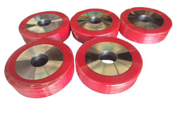 Customized Heavy Duty Polyurethane Industrial Wheels 95 A Shore Hardness PU