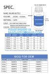 Square Chemical Plastic Biochemistry Medical Reagent Bottle 30ml 50ml 60ml 150ml