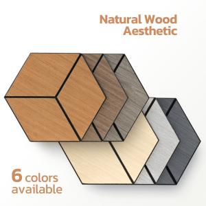 Wholesale Direct Stick PET Hexagon Wall Panel For Indoor Wall Soundproofing from china suppliers