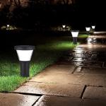6000K LED Solar Pathway Lights Dusk To Dawn outdoor garden Light With LiFePO4