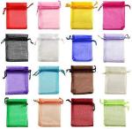 organza envelope flap gift packaging pouch with button,Christmas gift bag