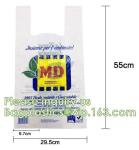 corn starch based 100% biodegradable bag for food packaging T shirt bags, vest
