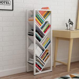 Wholesale ODM 16mm Thick Modern Living Room Metal And Wood Book Shelves Tree Bookcase from china suppliers