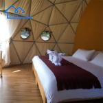 Custom Size Large Glamping Dome Tent Hotel Style For Family Camping