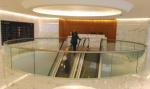 15mm Clear Toughened Curved Glass for Frameless Cantilever Panels Grouted into