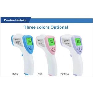 ABS Material Non Contact Forehead Scan Thermometer Blue / Pink Color