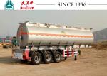 33000 Liters Bulk Tanker Trailer , Tri Axle Tanker Trailer With Airbag