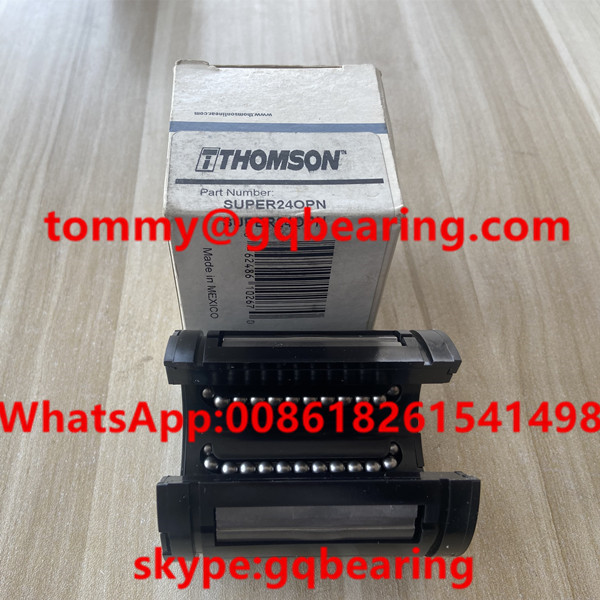 Open Type Plastic Linear Ball Bearing SUPER24OPN 38.1mm Bore