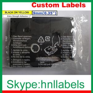 Wholesale Black on Yellow Label Tape Compatible for Brother TZ-621 TZe-621 9mm P-Touch 8m from china suppliers