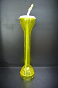 Wholesale 15 Inch Yellow Cartoon Character Water Bottle 700ML Capacity With Long Straw from china suppliers