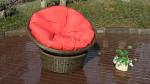 UV Resistant PE Rattan / Resin Wicker Rocking Chair For Indoor