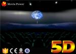 Red and Black Leather Chair 4D Motion Theater 100 Seats with Cup Holders and Leg