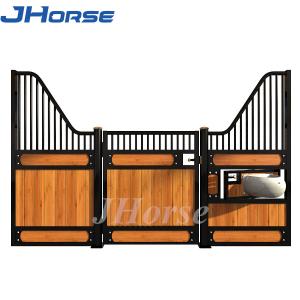 China Farm Machinery Equestrian Metal Stall Fronts Bamboo Steel Frame Horses Stable on sale