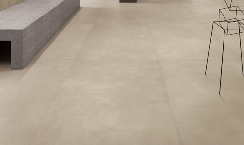 Classic Beige Micro Cement Look Floor Tiles Non Slip Ceramic Tiles