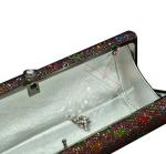 Quilted long crusty diamond evening bag hand handbag chain in Europe and America
