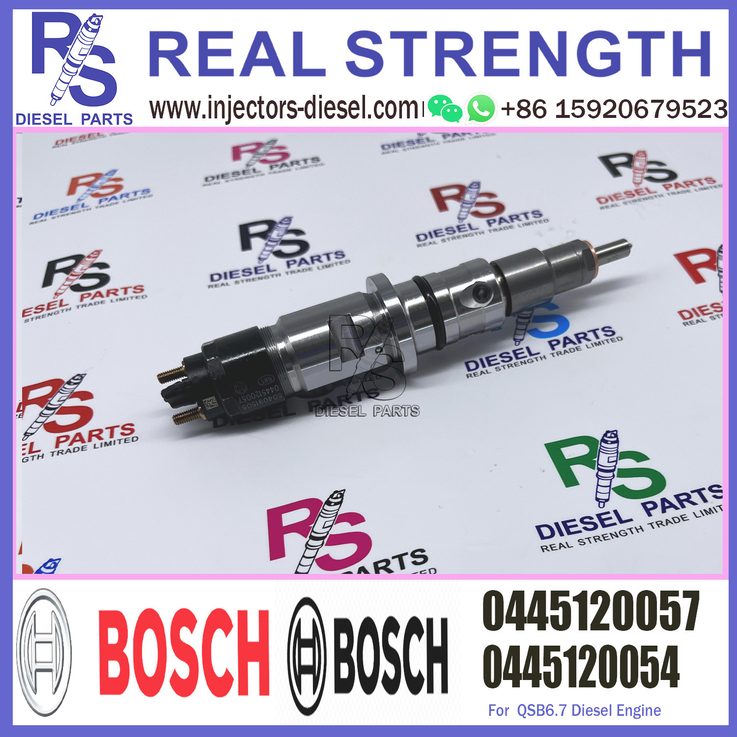 Diesel Common Rail Fuel System 0445120057 ISO Approved For KOMATSU