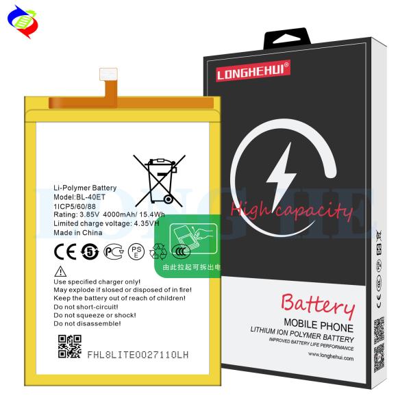 RECHARGABLE General BL-40ET Li-ion Polymer Batteries for Tecno L8 Lite 3.85V