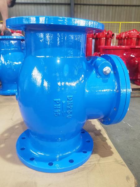 PN10 Pressure Cast Iron Check Valve -20C To 120C EN1092 / BS4504 / ANSI B16.5 /