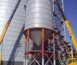 500 Ton Corrugated Grain Bin Silo Wide Flange I Beam Support Structure