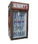 Mini 80L Glass Door Cold Drink red bull Display Fridge With ETL SC80B