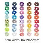 Colored Washable Silk Scrunchie , 19 Momme Stretchy Hair Ties For Girls