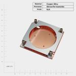 Customized Copper Skived Fin Heat Sink Finned Heatsink Screw Mounting For AMD