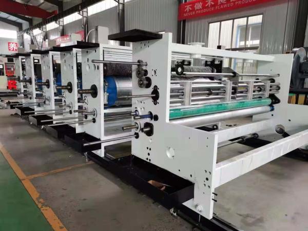 Flexo Ink Corrugated Box Manufacturing Machine 1-5 Color Printing Pneumatic