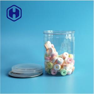 Wholesale 500ml 17oz Supermarket Packaging Transparent PET Plastic Can With Easy Open Aluminum End from china suppliers