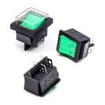 On Off Switch 4 Pin 2 Position 16a 250v Rocker Switch With Waterproof Cover