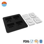 Poker Ice Cream Silicone Ice Trays Environment Protection With Matt Surface
