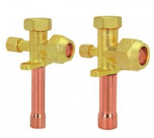 Wholesale Casting AC Service Valve Copper Brass, Welding Split Ac Valve 60mm from china suppliers