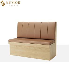 Wholesale Custom PU Leather Restaurant Booth 1m Length 2 Seater Sofa Chair from china suppliers