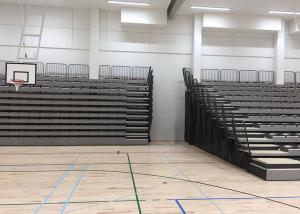 Wholesale Wall Attached Retractable Theater Seating , Telescopic Seating Systems For Play Areas from china suppliers
