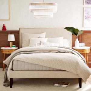 Wholesale Modern Fabric Divan Upholstered Simple Design Wooden Bed from china suppliers