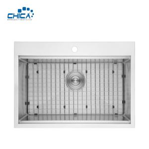 Wholesale Can Be Customize SUS201 304 Stainless Steel Kitchen Sinks Handmade House Kitchen Sinks With Bottom Grid from china suppliers