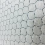 Hexagonal Air Layer Lightweight Polyester Fabric Plain Style 350GSM Weight