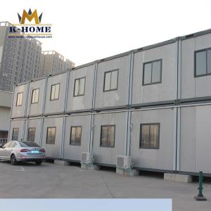 Wholesale 20ft Sandwich Panel Prefab House Flat Pack Container House Cabin from china suppliers