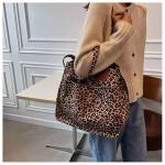 Women Leopard Printing Eco Canvas Bags Animal Pattern Zebra Lady Tote Bags